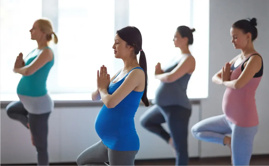 Safe movement routines for pregnancy